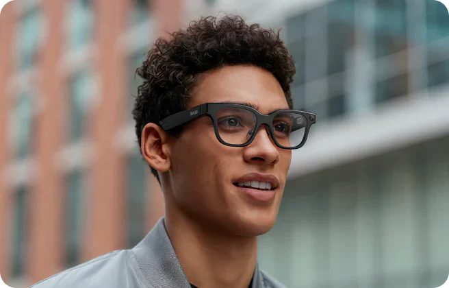 Rokid Glasses are lightweight AR smart glasses with Micro-LED displays